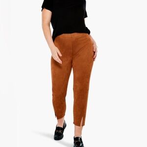 NIC+ZOE Brown Ankle Pants